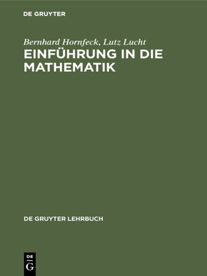 cover image of Einführung in die Mathematik